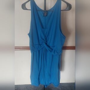Faded Glory Size 2X Turquoise Midi Dress